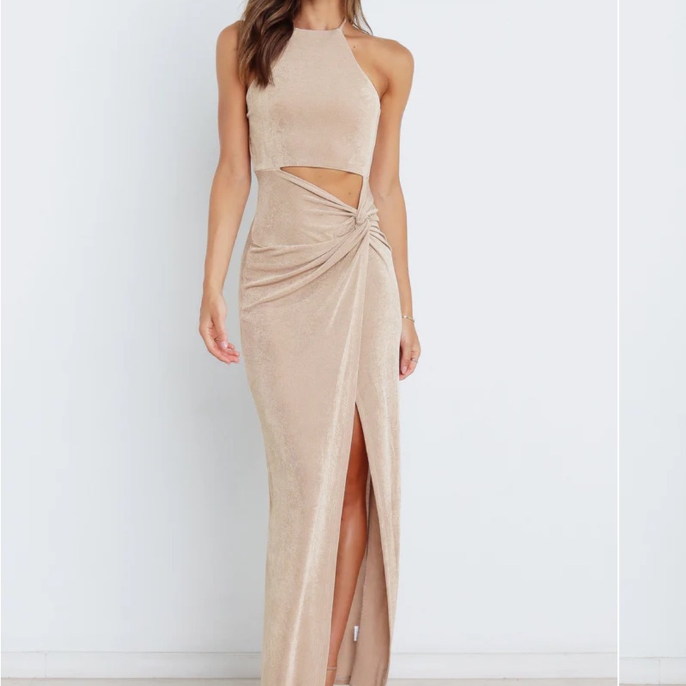 Petal & Pup Gold Scarlett dress